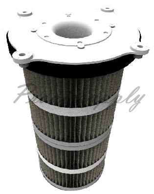 Dantherm CA100-66F OC 4 Bolt Flange with Integral Venturi After Market Replacement Cartridge Filters